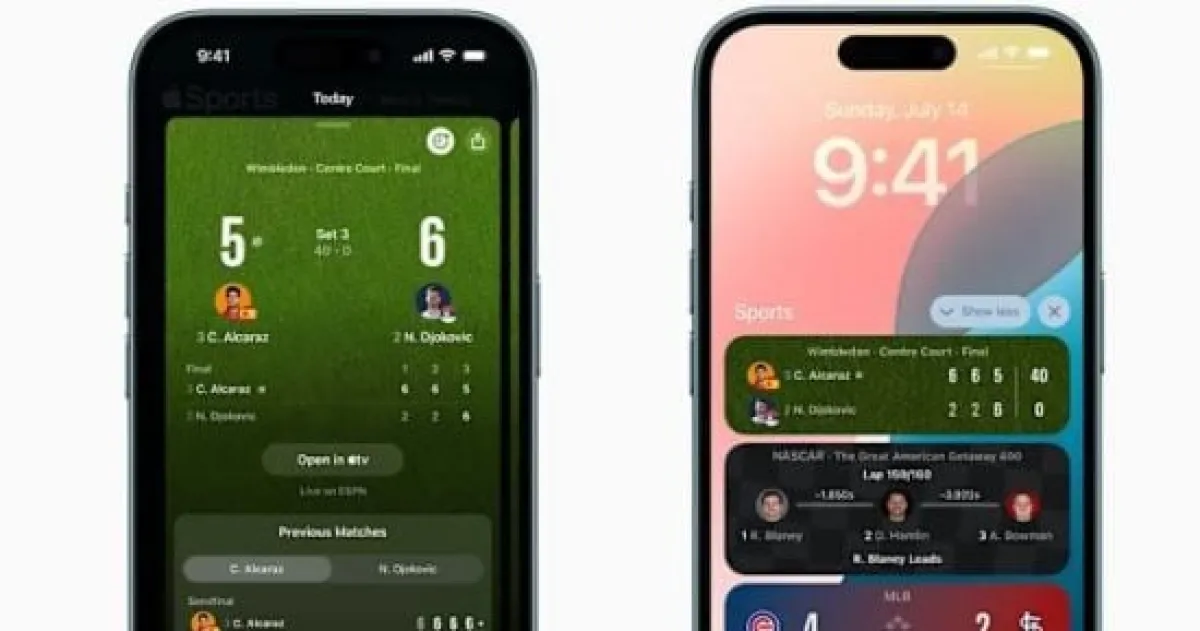 أبل تطور تطبيق Apple Sports بتحديث جديد يدعم 5 بطولات كرة قدم عالمية